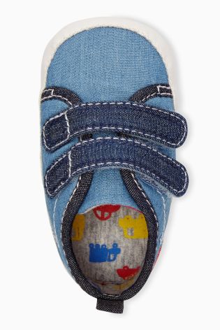 Chambray Pram Shoes (Younger Boys)